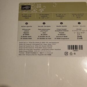 Stampin' Up! Olive Green and White Cardstock Pack